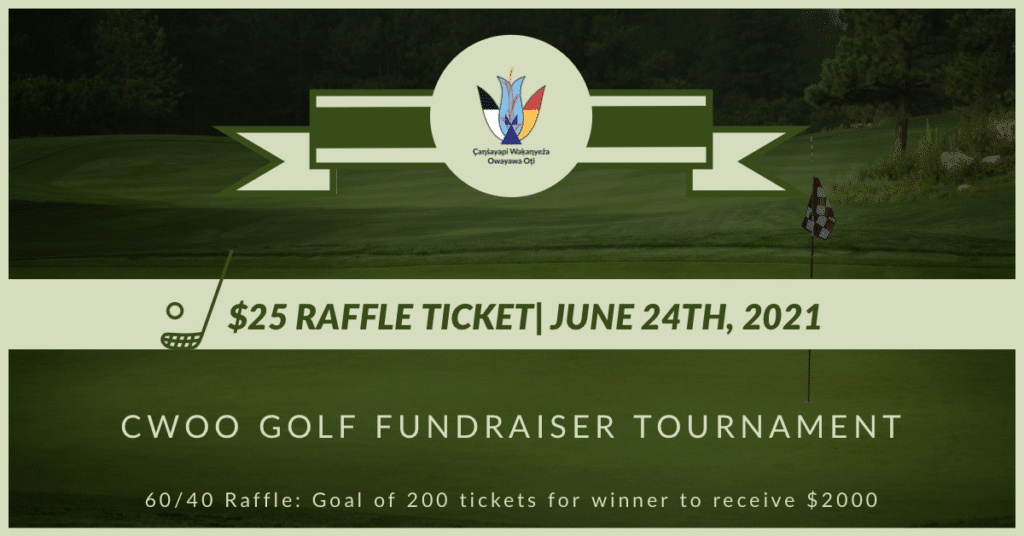 Golf Fundraiser Raffle Ticket