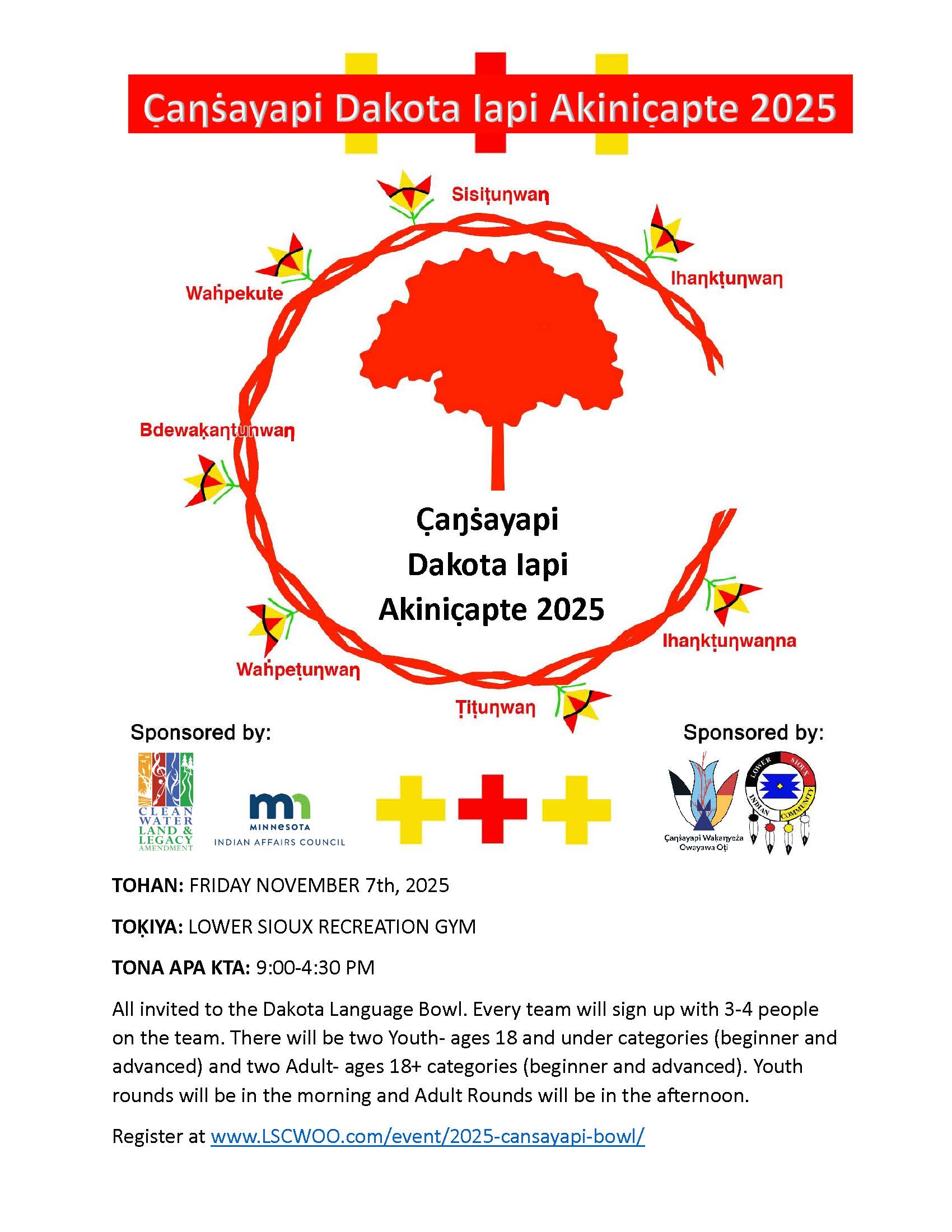 Cansayapi Dakota Iapi Bowl Flier